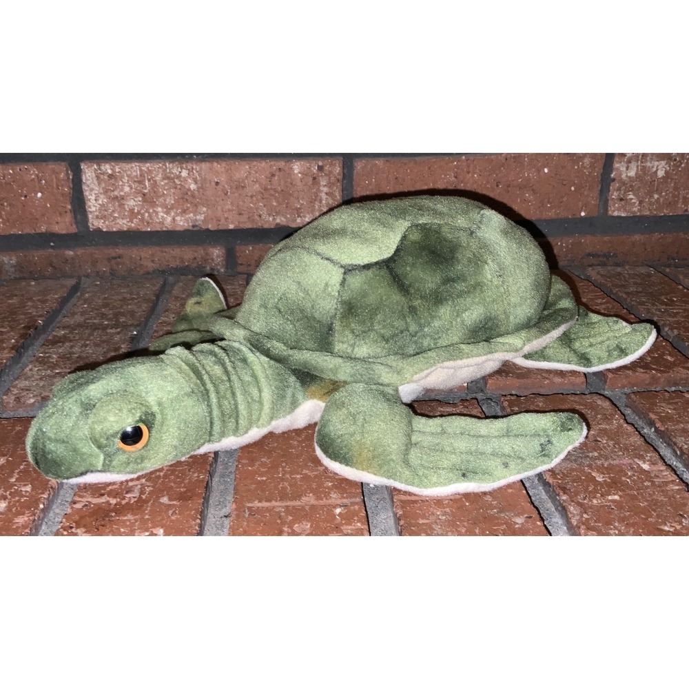 Lifelike‎ Green Sea Turtle 12" Plush Stuffed Animal Toy Go! Games